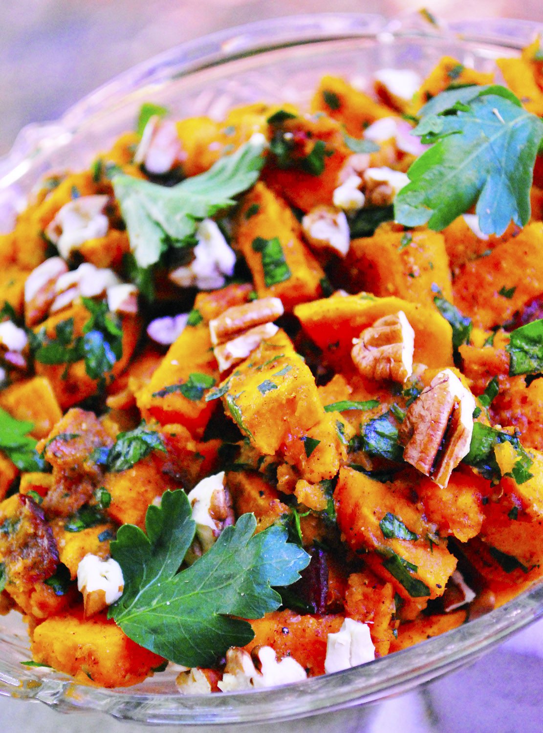 Baked Sweet Potato Salad 