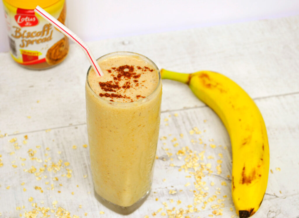 Banana Biscoff Breakfast Smoothie