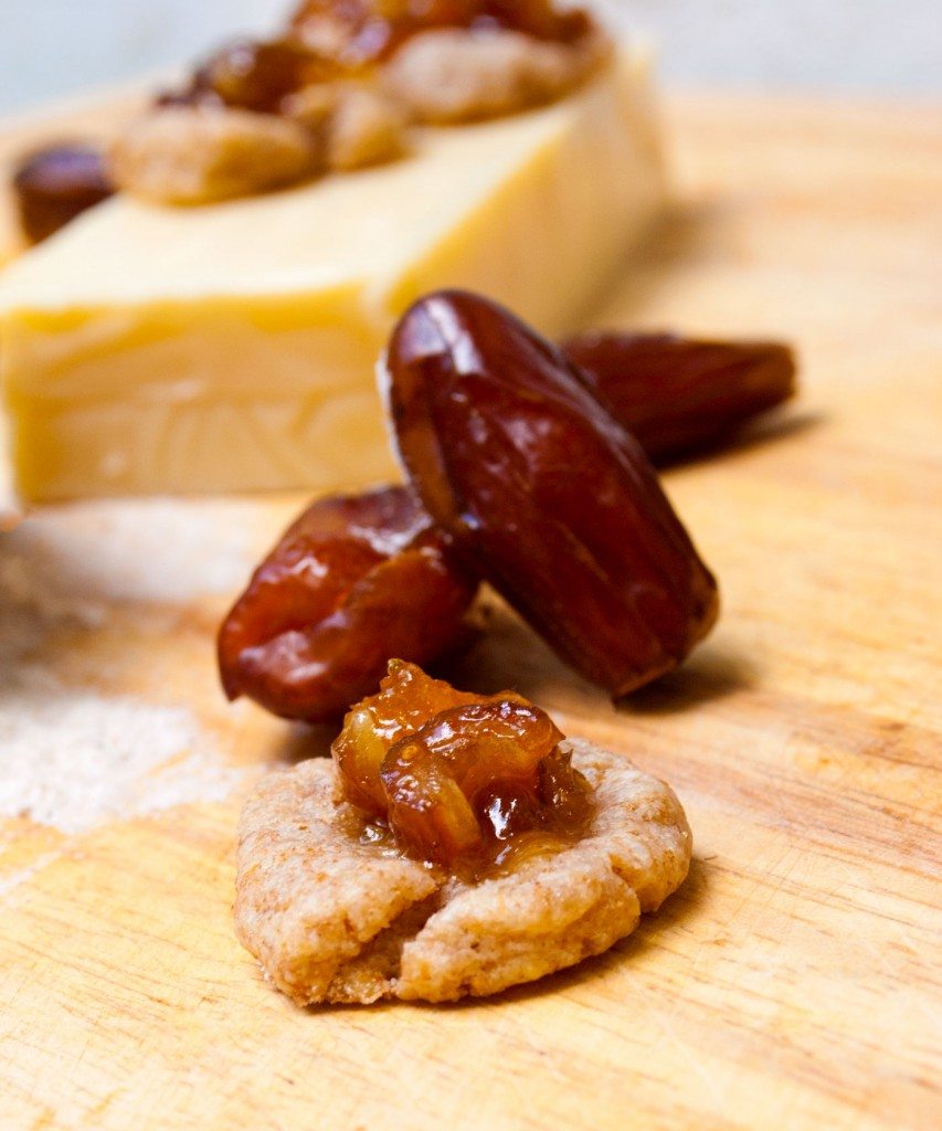 Fig-nomenal Cheese Date Thumbprint Crackers