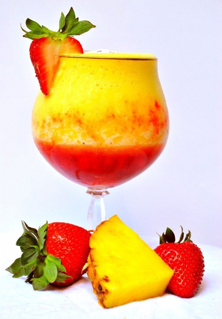 Pineapple upside down cake daiquiri