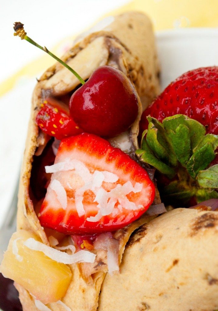 Banana Split Breakfast Burritos