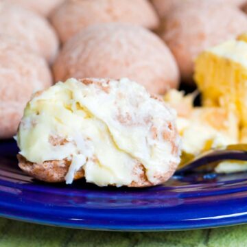 Taro Roll slathered with Coconut Lychee Butter