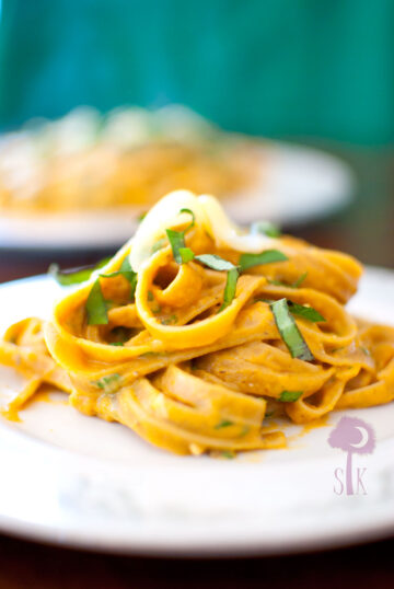 Pumpkin Parmesan Fettuccine Alfredo