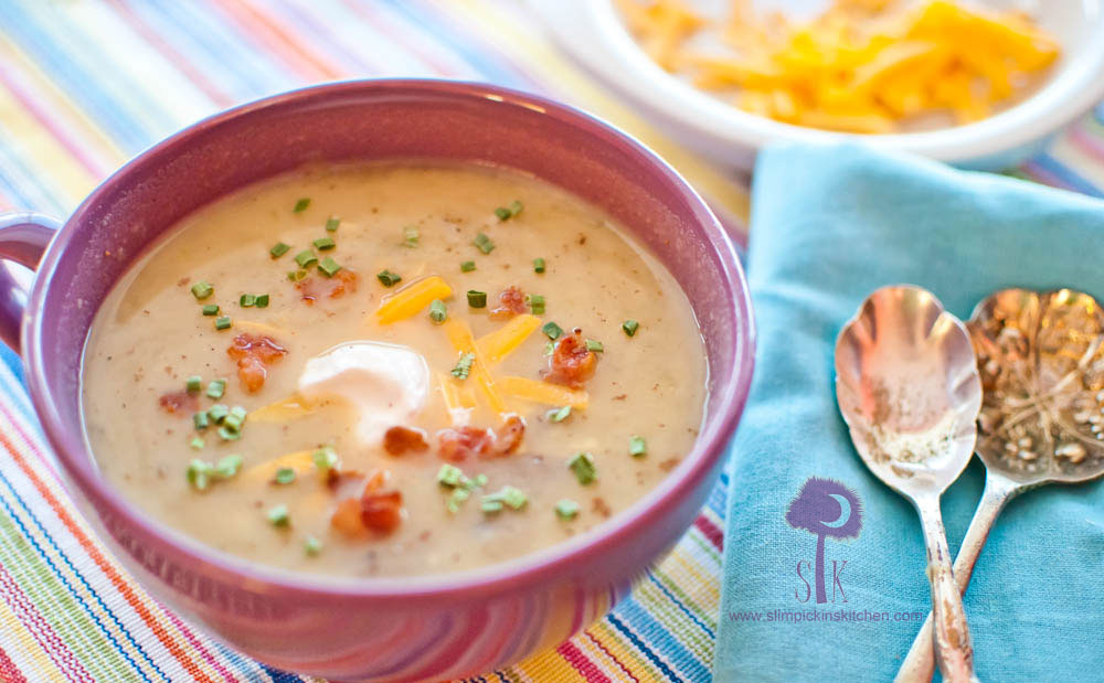 Loaded Baked Potato Soup - Skinnytaste