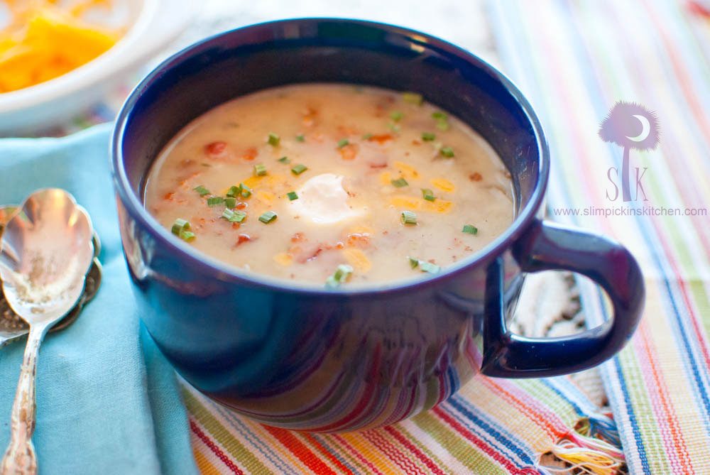 Loaded Baked Potato Soup - Skinnytaste