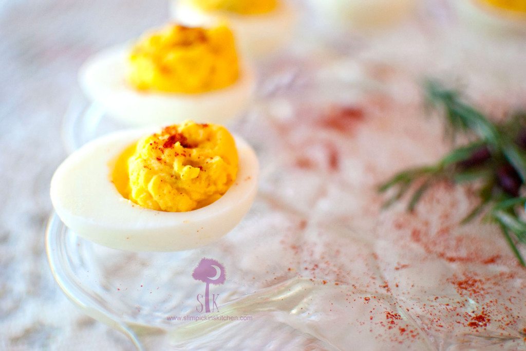 Mayo Free and Guiltless Deviled Eggs