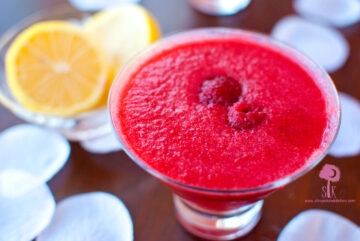 Fizzy Raspberry Meringue Martini