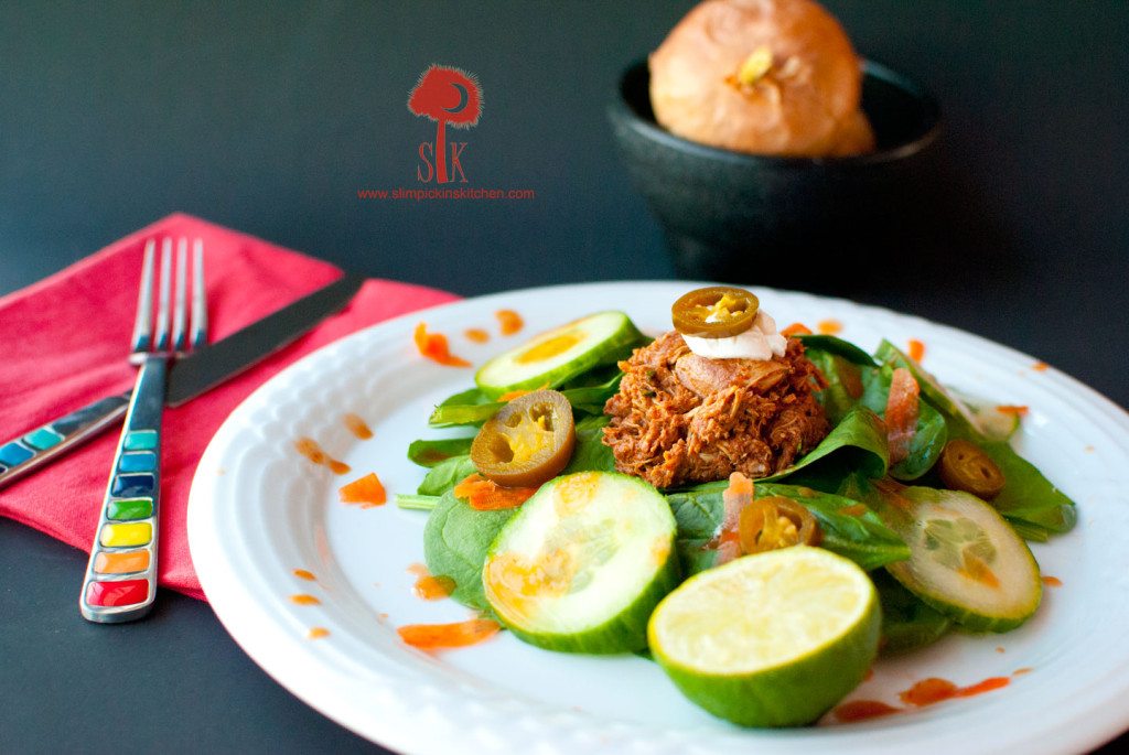 Spicy-Crock-Pot-Chicken-Mole-Taco-Salad-1