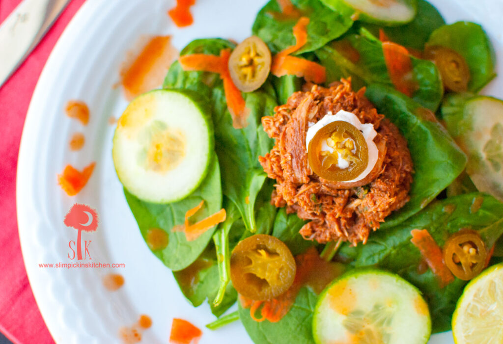 Spicy-Crock-Pot-Chicken-Mole-Taco-Salad-4