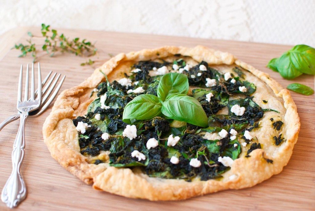 Spinach and Goat Cheese Galette