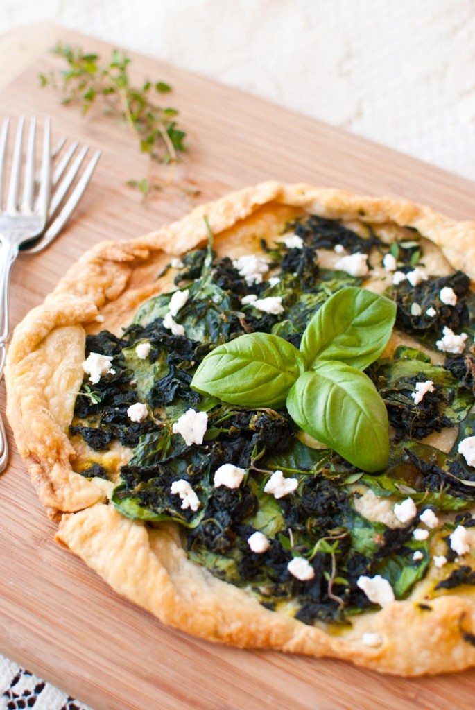 Spinach and Goat Cheese Galette-007