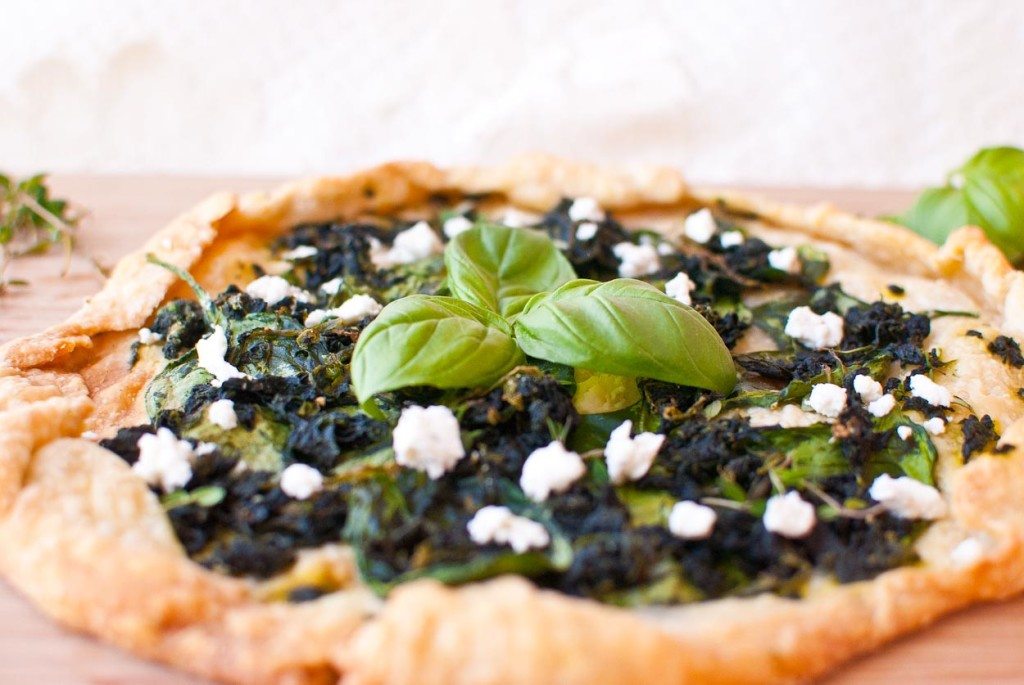 Spinach and Goat Cheese Galette-012