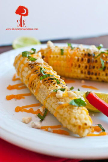 Mexican Street Corn w/ Honey Buffalo Butter & Gorgonzola Cheese