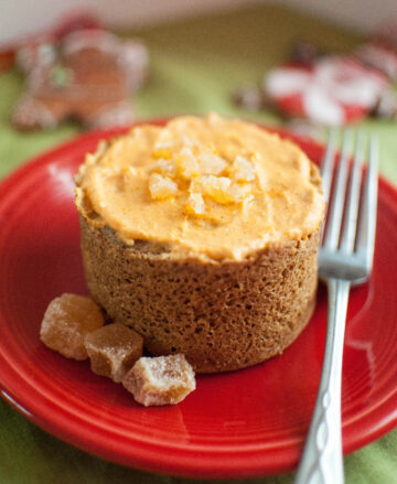 Gingerbread Muffin In A Minute w/ Pumpkin Cream Cheese