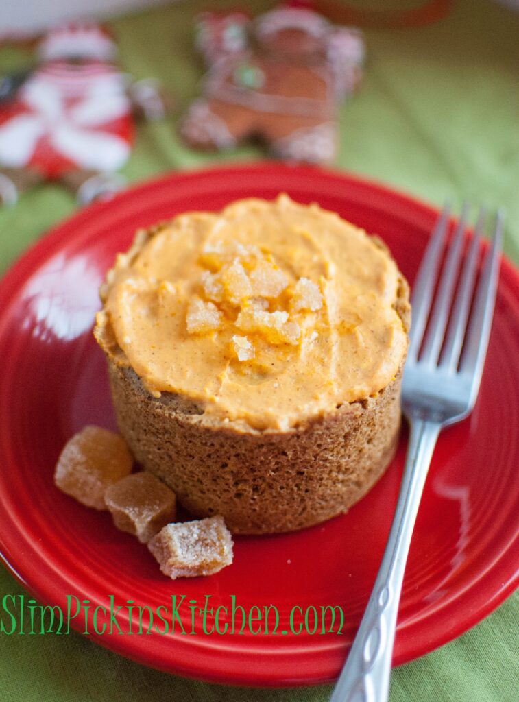 Gingerbread Muffin In A Minute w/ Pumpkin Cream Cheese