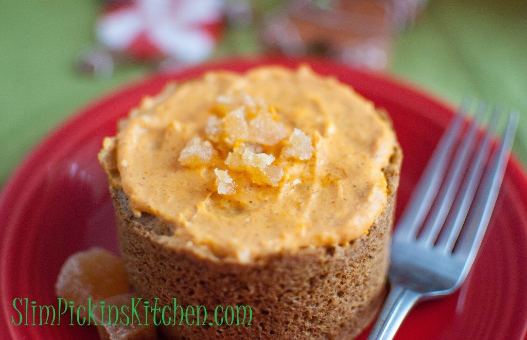 Gingerbread Muffin In A Minute w/ Pumpkin Cream Cheese