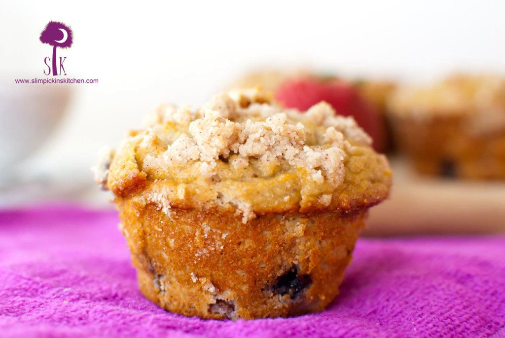 Grain Free Double Berry Crumb Muffins | Almond Flour Muffins