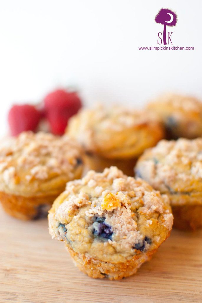 Grain Free Double Berry Crumb Muffins | Almond Flour Muffins