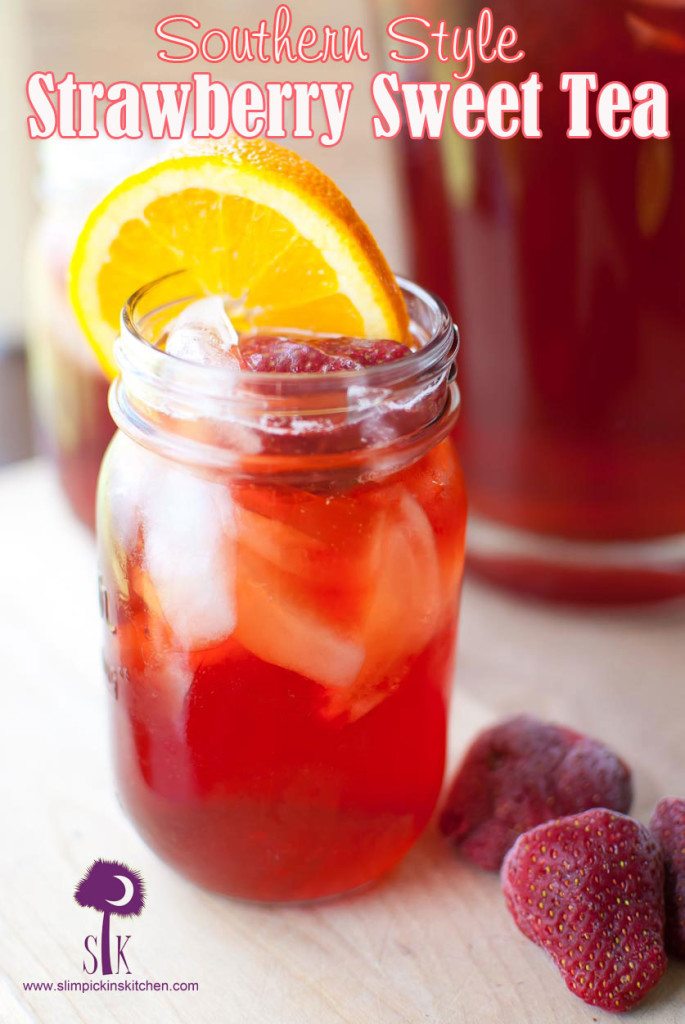 Southern Style Strawberry Sweet Tea for Memorial Day