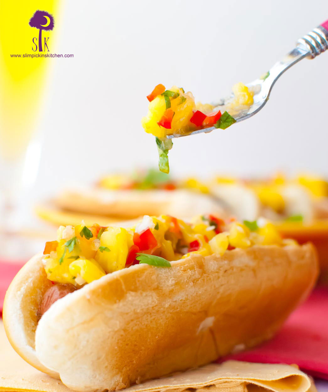 Mini Hot Dogs with Tulip Vienna Sausages and Pineapple Sauce