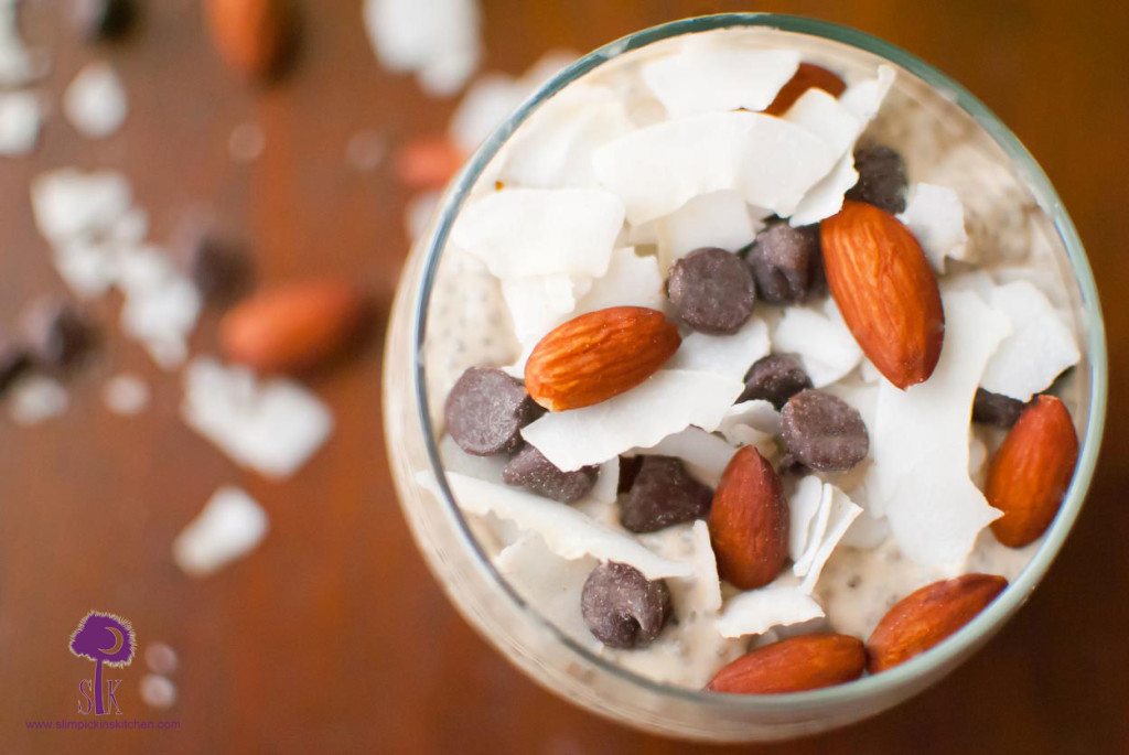 Almond Joy Chia Pudding Parfait