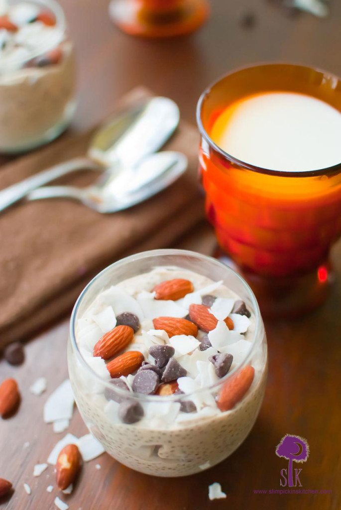 Almond Joy Chia Pudding Parfait