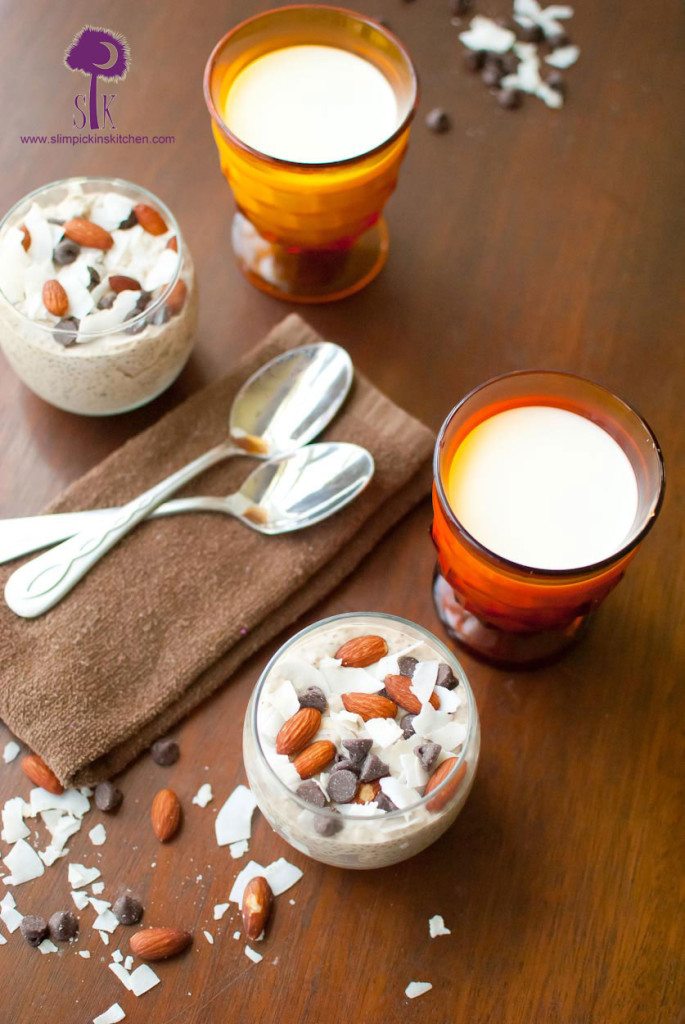 Almond Joy Chia Pudding Parfait