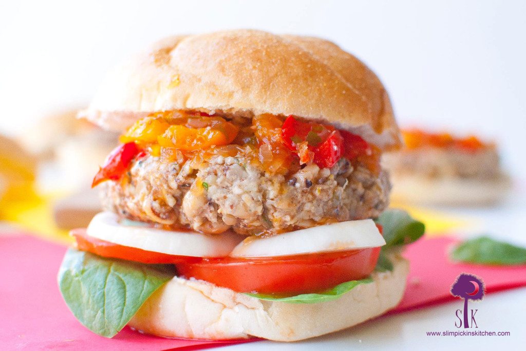 Gluten-Free-Black-Eyed-Pea-Burgers-with-a-Sweet-Chili-Pepper-Chutney-2