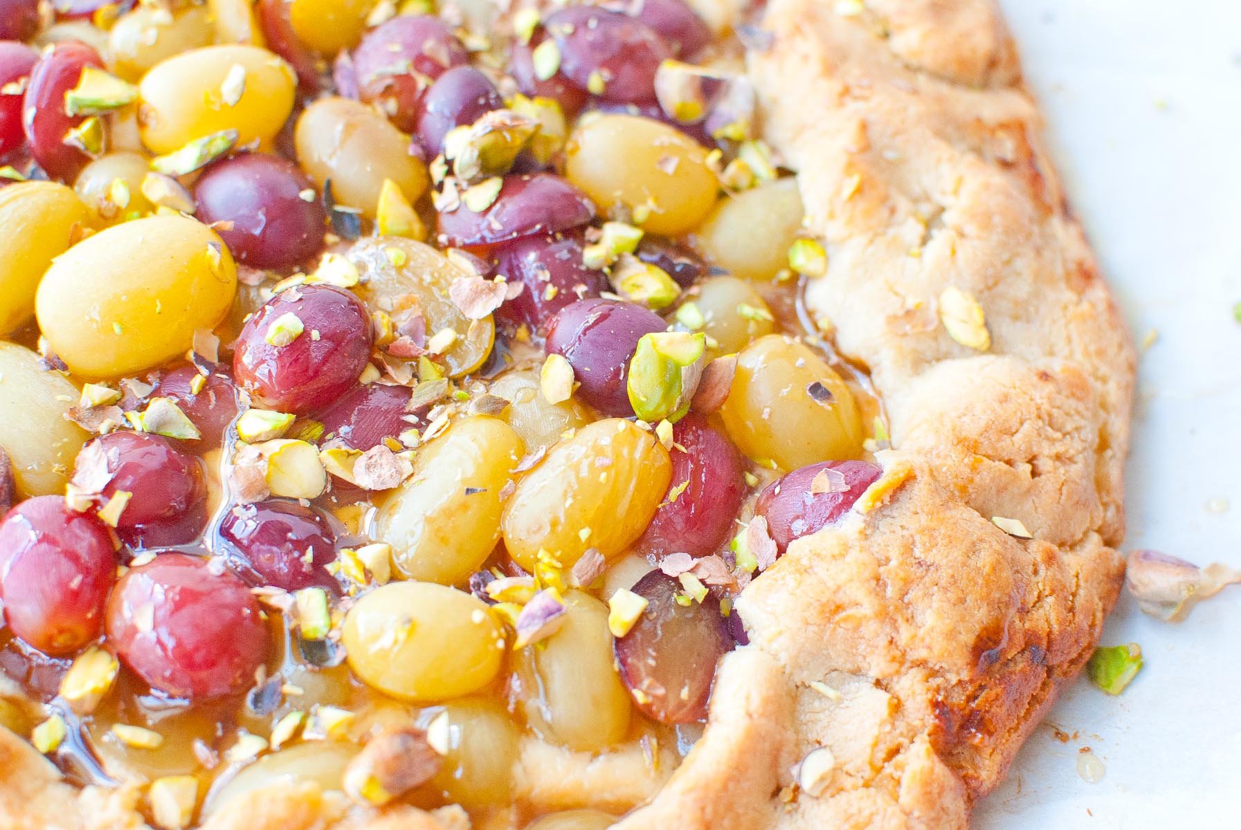 Drunken Grape and Goat Cheese Galette