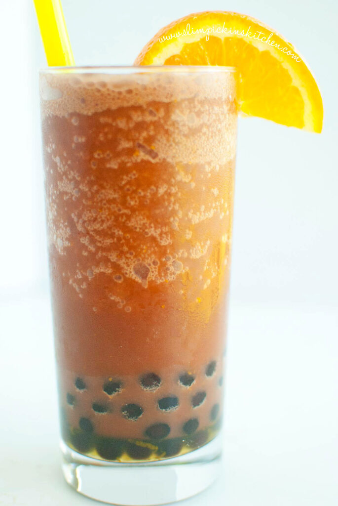 Frozen Chocolate Orange Bubble Tea