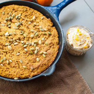 Pumpkin Cornbread w/ Whipped Gingerbread Butter * Slim Pickin's Kitchen