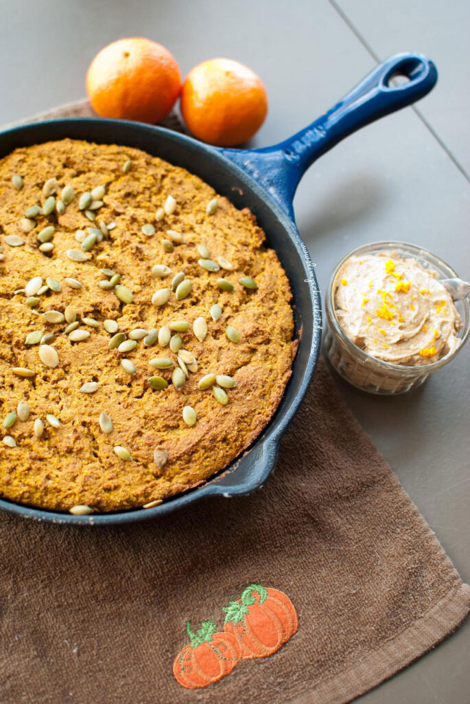 Pumpkin Cornbread w/ Whipped Gingerbread Butter * Slim Pickin's Kitchen