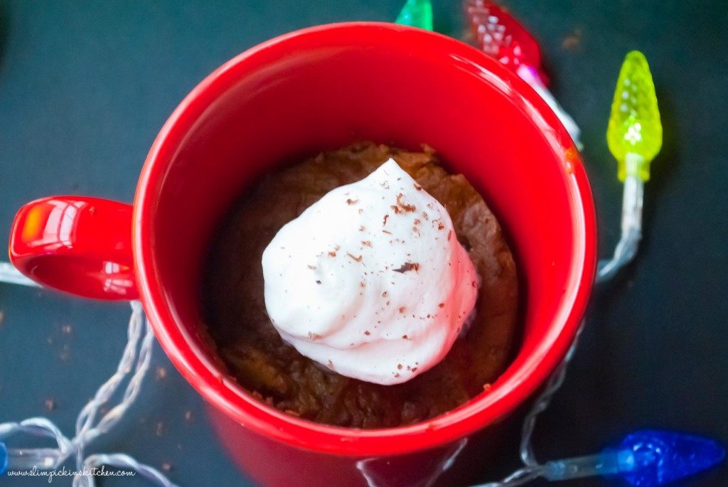 Healthy, Gluten-Free Peppermint Mocha Mug Cake