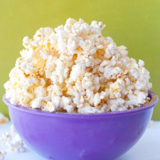 Vegan Noocho Cheese Popcorn * Slim Pickin's Kitchen