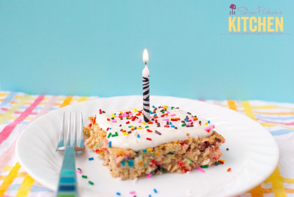 Funfetti Birthday Cake Breakfast Bake *  Slim Pickin's Kitchen