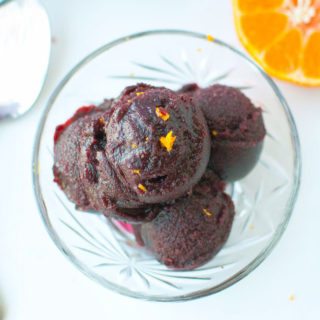 Simple Boozy Blueberry Sorbet * Slim Pickin's Kitchen