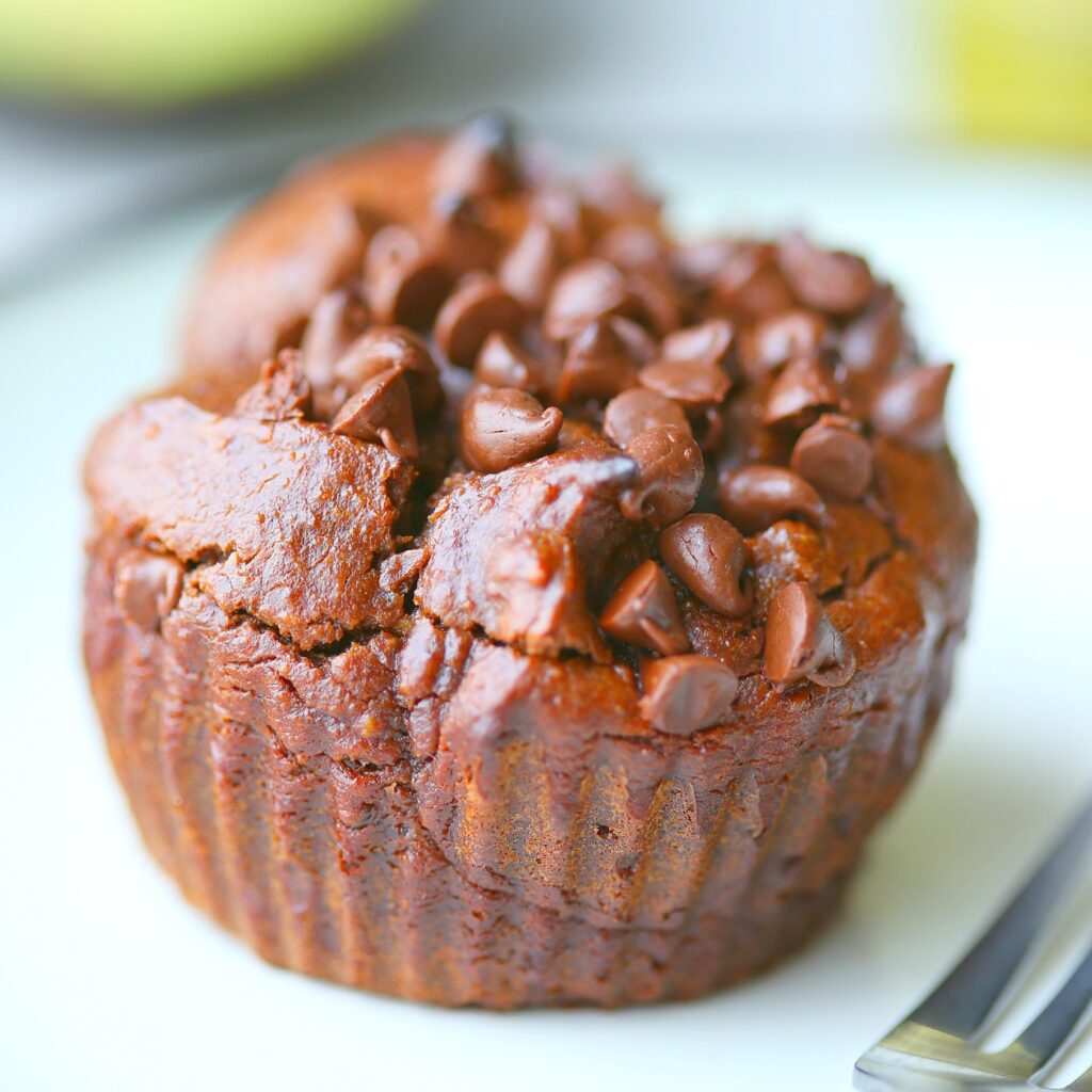Flourless Chocolate Muffins: Finally! A paleo breakfast option made without eggs! These flourless chocolate muffins are so fudgy and decadent , you would never know they were made without butter, oil, or sugar!
