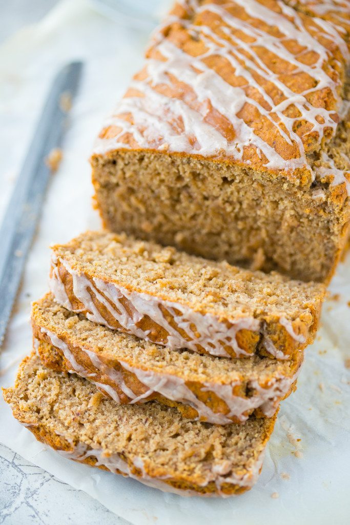 Chia and Chai Breakfast Bread: A seductively spiced, no-knead, easy to make bread recipe that's the perfect quick breakfast on a crisp fall morning! 