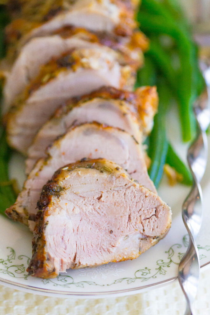 Garlic Herb Oven Roasted Pork Loin