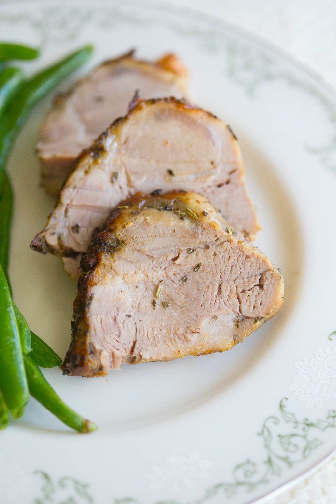 Garlic Herb Oven Roasted Pork Loin