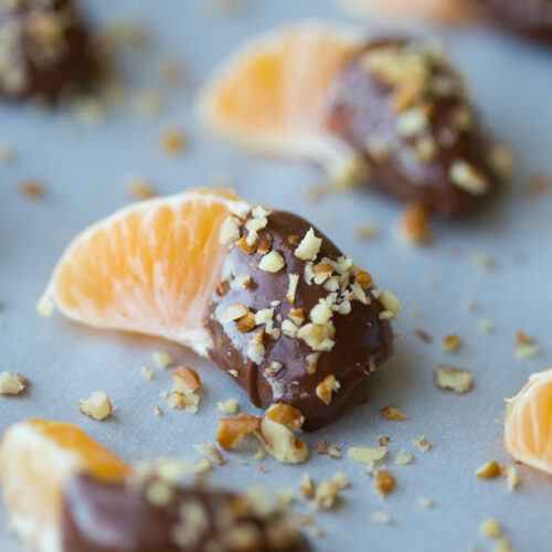 chocolate covered candied clementines