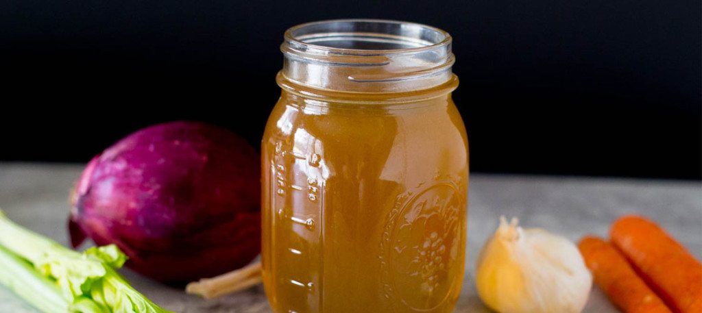 jar of vegetable stock