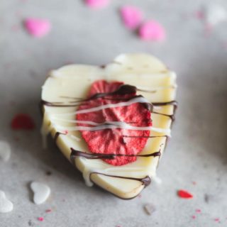 Chocolate Strawberry Valentine's Heart Sweetheart Bark
