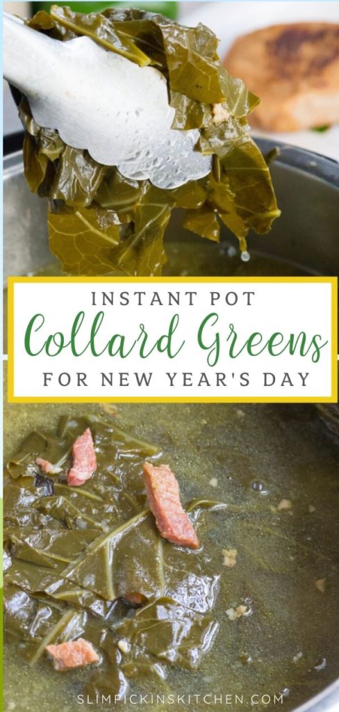 Instant Pot Collards Pinterest Image