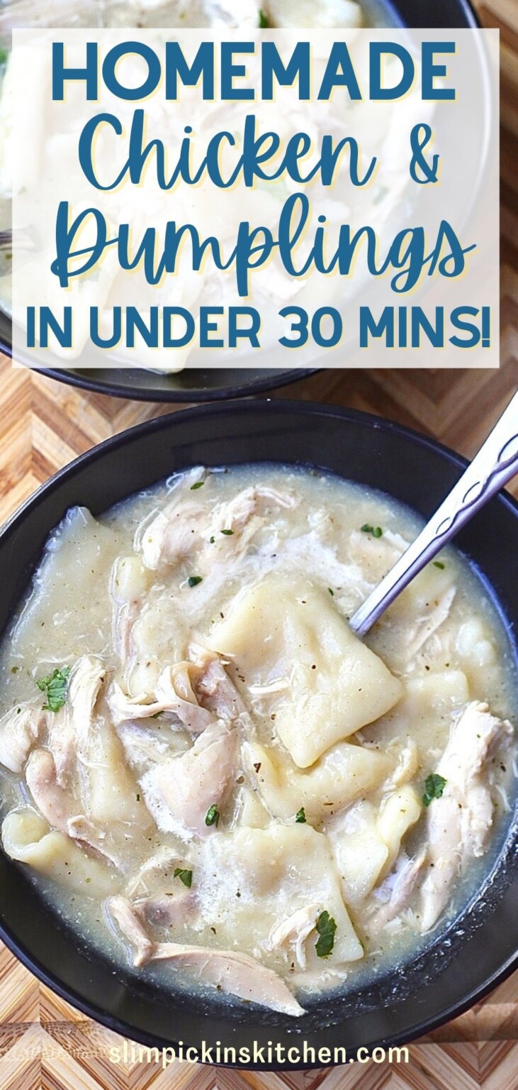 Easy Homemade Chicken and Dumplings in 30 Minutes