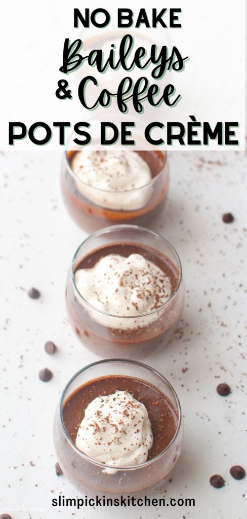 no bake baileys and coffee pots de creme