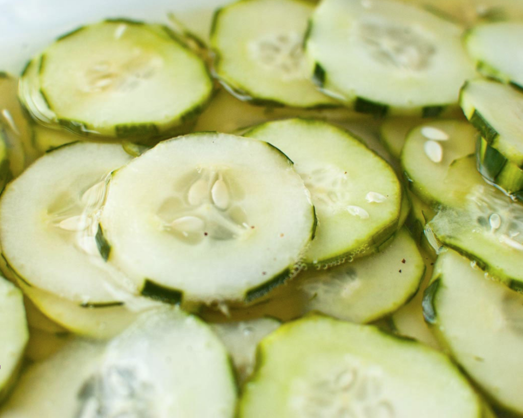 marinated cucumber salad