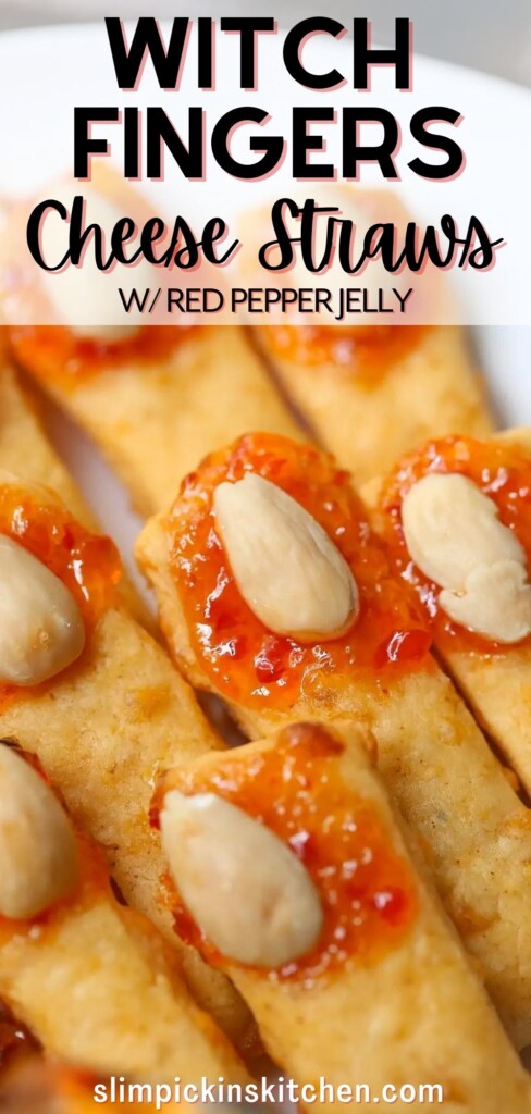 Witch Fingers Cheese Straws Pinterest Image