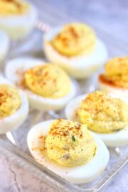 Easy Southern Deviled Eggs (Relish or Pickles) | Slim Pickin’s Kitchen